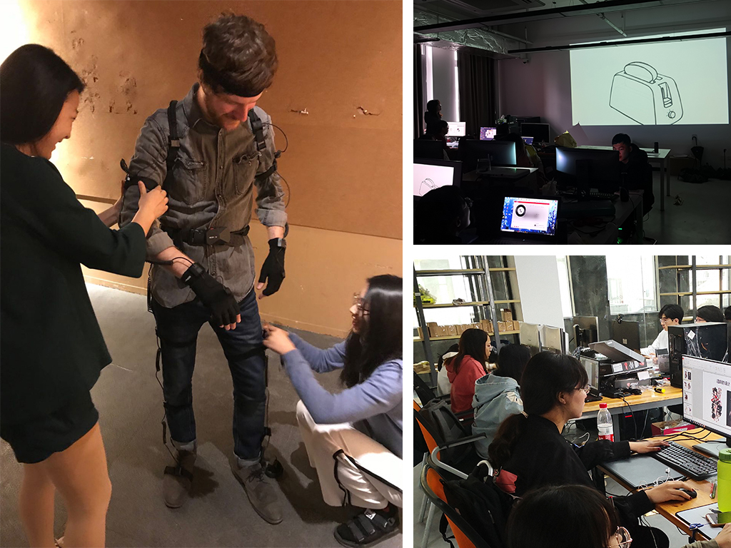 工作室3D捕捉学生作品放映和工作室授课